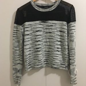 The Kooples Grey & Black Sweater